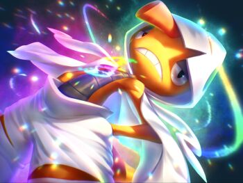 Rule 34 | colored skin, commentary, dot pupils, dutch angle, english commentary, gen 5 pokemon, highres, hood, hood up, lizard, mega evolution symbol, mega pokemon, mega scrafty, mohawk, nintendo, no humans, orange skin, pants, pokemon, pokemon (creature), pokemon focus, red hair, sagging pants, scrafty, shedding, shedding skin, tail, torn clothes, torn hood, torn pants, tropicalcyclone, white hood, white pants