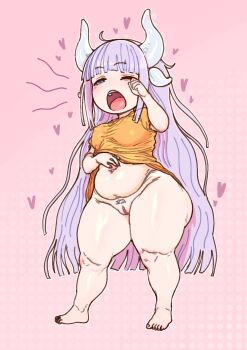 artist_request chubby_body kanna_kamui loli shortstack thick_thighs thighs yawning