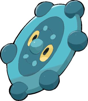 bronzor commentary_request full_body gen_4_pokemon kawaanago lowres nintendo no_humans pokemon pokemon_(creature) pokemon_focus solo transparent_background