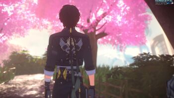 1boy 1girl 3d animated anus artist_name ass black_choker black_gloves black_hair black_jacket blue_dress blush cherry_blossoms chisa_(wuthering_waves) choker closed_eyes clothed_sex cum cum_in_pussy cumdrip dress ejaculation eyeliner gloves grabbing_another's_ass groping hair_ribbon hetero high_heels horizontalslope hug jacket kiss large_penis long_hair makeup male_rover_(wuthering_waves) mole mole_under_eye no_panties outdoors penis pussy red_eyes ribbon rover_(wuthering_waves) school_uniform sex short_hair sidelocks sound tagme testicles thighs video voice_actor wuthering_waves zerodiamonds_(voice_actor)