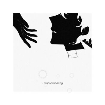 2boys commentary_request english_text greyscale highres kim_dokja monochrome multiple_boys negative_space offering_hand omniscient_reader&#039;s_viewpoint out_of_frame outstretched_hand parted_lips portrait twle yoo_joonghyuk