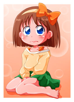 1girl blue_eyes child kuriki_youko orange_hair shishinon zettai_muteki_raijin-oh