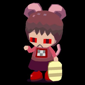 1girl animal_ears animated animated_gif black_eyes brown_hair cat_ears cat_tail chibi chibi_only closed_mouth coin colinarmis colored_sclera full_body holding holding_coin long_sleeves looping_animation madotsuki maneki-neko open_mouth paw_pose pink_shirt print_shirt purple_skirt red_sclera red_shoes shirt shoes short_hair simple_background skirt solo tail transparent_background triangle_mouth yume_nikki