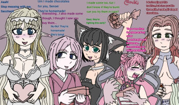 Rule 34 | annette (isekai shikkaku), comic, esche (isekai shikkaku), isekai shikkaku, sacchan (isekai shikkaku), solulu, solulu (isekai shikkaku), tama (isekai shikkaku), valentine's, valentine chocolate