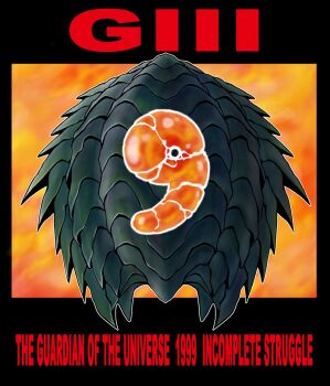 broken daiei_film english_text fire gamera gamera_(series) gamera_3:_revenge_of_iris highres jewelry kaiju magatama no_humans overlapping_shell segmented_shell shell shell_plates spikes turtle turtle_shell yukikaze_(7100975)