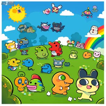 Rule 34 | agumon, armor, betamon, botamon, cloud, devimon, digimon, digimon (creature), fang, highres, koromon, looking at another, mamemon, metalgreymon (virus), monzaemon, numemon, picklemon, seadramon, smile, sun, tamagotchi, tamagotchi (creature), tanemon, vademon, wings, yukidarumon