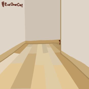 :3 animal_focus animated animated_gif baby_animal cat commentary english_commentary everydayonecat full_body hashtag indoors kitten looping_animation no_humans original running upside-down white_cat wooden_floor