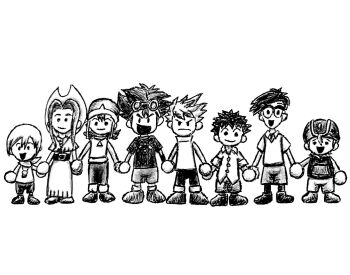 3girls 5boys digimon glasses highres ishida_yamato izumi_koshiro kido_jo multiple_boys multiple_girls tachikawa_mimi takaishi_takeru takenouchi_sora yagami_hikari yagami_taichi