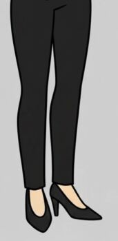 bare_legs business_suit cynthia_(pokemon) formal_clothes high_heels legs lower_body non-web_source pants spread_legs suit