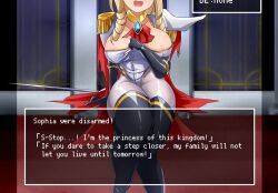 Rule 34 | athletic leotard, cape, fencing, leotard, pantyhose, red cape, sin (pixiv17875500), sitting, sword, translated, weapon