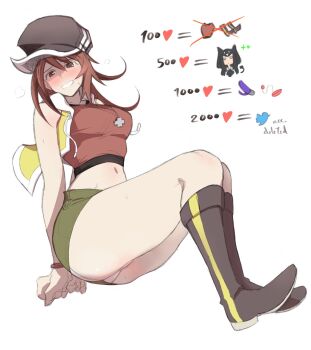 Rule 34 | 2girls, bdsm, blush, bondage, boots, bound, breasts, green skirt, hat, jewelry, knee boots, large breasts, miniskirt, misaki shiki, multiple girls, necklace, nervous smile, newsboy cap, panties, red hair, red shirt, sakurane shoka, shin subarashiki kono sekai, shirt, skirt, smile, spaghetto087, subarashiki kono sekai, sweatdrop, twitter strip game, underwear