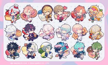 1girl 6+boys :d :o ;d ;q ahoge aiguillette antenna_hair apple apple_pie aqua_eyes aqua_nails aqua_ribbon aqua_shoes aqua_shorts arm_rest arupek_(fragaria_memories) ascot asymmetrical_footwear asymmetrical_hair badobarm_(fragaria_memories) barbell_piercing bead_bracelet beads belt beret black_belt black_boots black_choker black_eyes black_gloves black_hair black_jacket black_pants black_shirt black_shoes blonde_hair blue_border blue_cape blue_eyes blue_feathers blue_hair blue_hat blue_jacket blue_nails blue_shirt blunt_ends bob_cut boots border bottle bow bowl bowtie bracelet braid brooch brothers brown_eyes brown_hair brown_hat brown_vest butter buttons cape capelet cardigan chaco_(fragaria_memories) changpao cherry cherry_tomato chibi chibi_only chili_pepper chinese_clothes choker chopsticks cielomort_(fragaria_memories) cinnamon_roll closed_mouth clover clover_hat_ornament coat collared_shirt colored_inner_hair colored_tips cookie copyright_notice crocodile crocodilian crossed_bangs cup curly_hair curry curry_rice curtained_hair dark-skinned_male dark_skin dixie_cup_hat donut double-breasted ear_piercing earrings epaulettes everyone expressionless eyewear_strap fanged_bangs feathers fingerless_gloves fish_(food) flask flipped_hair floral_print floral_print_pants flower_earrings flower_ornament fold-over_boots food footwear_bow fork four-leaf_clover fragaria_memories frilled_sleeves frills fruit frying_pan full_body fur-trimmed_cape fur_trim glasses gloves green_eyes green_hair green_ribbon green_robe green_sandals green_shirt grey_eyes grey_hair grey_jacket grin hair_between_eyes hair_bow hair_intakes hair_ornament hair_over_shoulder hairclip hallritt_(fragaria_memories) hand_in_pocket hand_on_own_cheek hand_on_own_chest hand_on_own_chin hand_on_own_face hand_on_own_hip hand_on_own_knee hand_up hands_up hangyon_(fragaria_memories) hat hat_bow hat_feather hawaiian_shirt headphones headphones_around_neck heart heart-shaped_food heart_ahoge holding holding_chopsticks holding_clover holding_cup holding_flask holding_fork holding_frying_pan holding_knife holding_spatula holding_spoon holding_teapot holding_whisk honey hood hood_down hood_up hooded_jacket ice_cream ice_cream_cone invisible_chair jacket jewelry jitome jumpsuit kamaboko klarkstella_(fragaria_memories) knee_up knees_up knife kurode_(fragaria_memories) lace-up_boots leg_warmers lily_(fragaria_memories) lime_(fruit) lineup long_hair long_sleeves looking_at_viewer louterstella_(fragaria_memories) low_ponytail male_focus merold_(fragaria_memories) military_hat milk_bottle mini_hat mini_person mini_top_hat minigirl mint mismatched_footwear mole mole_under_eye mug multicolored_border multicolored_coat multicolored_eyes multicolored_hair multiple_boys multiple_rings myunna_(fragaria_memories) nail_polish narutomaki neck_ribbon neck_tassel necktie newsboy_cap off_shoulder offering_hand official_art one_eye_closed one_eye_covered open_cardigan open_clothes open_coat open_jacket open_mouth orange_bow orange_hair orange_leg_warmers orange_pants orange_sandals overalls oversized_chopsticks oversized_spoon oversized_whisk pancake pants partially_unbuttoned peter_pan_collar picnic_basket pie piercing pikero_(fragaria_memories) pink-tinted_eyewear pink_belt pink_border pink_bow pink_bowtie pink_cardigan pink_eyes pink_hair pink_scarf pink_shawl pink_socks plate pointy_ears ponytail print_pants purple_border purple_bow purple_eyes purple_overalls puruth_(fragaria_memories) raw_meat red_boots red_bow red_eyes red_hair red_necktie ribbon rice rimicha_(fragaria_memories) ring robe romarriche_(fragaria_memories) round-bottom_flask round_eyewear sanah_(fragaria_memories) sandals sandwich sashimi scarf sharp_teeth shawl shirt shoes short_hair short_jumpsuit short_twintails shorts shrimp siblings side_braid side_cape side_part single_braid single_fishnet_legwear sitting skateboard sleeves_rolled_up smile smug sneakers socks sorbet spatula spiked_hair split-color_hair spoon standing standing_on_one_leg star-shaped_food star_(symbol) steak streaked_hair striped_clothes striped_shirt sweater sweater_under_shirt sweater_vest table_knife tassel tea teabag teacup teapot teeth thigh_strap thumbprint_cookie tilted_headwear tinted_eyewear toenail_polish toenails tomato tongue tongue_out top_hat torn_clothes torn_pants torn_shirt tripping tuxam_(fragaria_memories) twintails two-tone_eyes vertical-striped_clothes vertical-striped_shirt vest visor_cap wallet_chain wavy_hair whipped_cream whisk white_ascot white_background white_boots white_bow white_capelet white_coat white_hair white_hat white_jacket white_jumpsuit white_pants white_shirt white_shoes white_shorts white_sweater white_sweater_vest willmesh_(fragaria_memories) wing_collar wispy_bangs yellow_eyes yellow_jacket yellow_scarf yellow_shoes yumenouchi_chiharu zipper