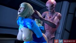 1boy 1girl 20s 2k_games 3d alien anal animated arm_grab arms_behind_back artist_name bad_tag bent_over black_eyes blonde_hair blue_bodysuit blue_eyes bodysuit bouncing_breasts breasts breasts_out bulgemeister colored_skin crossover domination dutch_angle grabbing_another&#039;s_hair hetero highres holding_another&#039;s_hair interior interspecies large_breasts logo long_hair looking_at_another looping_animation metroid moaning mole mole_under_mouth nintendo patreon_logo pink_skin ponytail samus_aran sectoid sex sex_from_behind skin_tight solid_circle_eyes solo_focus source_filmmaker_(medium) spacecraft spacecraft_interior standing standing_sex swept_bangs teeth torn_clothes twitter_logo uncensored video x-com xcom_2