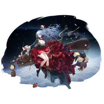 Rule 34 | 1girl, 2girls, artist request, black boots, black jacket, blue eyes, blue hair, boots, breasts, broom, broom riding, check artist, christmas present, cleavage, cropped jacket, dress, floodlights, flying, game cg, gift, girls' frontline, girls' frontline neural cloud, highres, hubble (neural cloud), hubble (star-questing sorcerer) (neural cloud), jacket, long hair, multiple girls, night, official alternate costume, official art, porafree, red dress, sky, solo focus, star (sky), starry sky, third-party source, transparent background