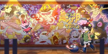 adeleine bag bandaid baseball_cap beco_(100me) blue_skin colored_skin dark_matter_(kirby) dark_matter_blade dark_meta_knight dark_mind dark_nebula disembodied_hand drawcia fairy fairy_wings fangs galacta_knight galaxia_(sword) gooey_(kirby) grey_headwear hair_ribbon hat highres invincible_candy king_dedede kirby kirby&#039;s_adventure kirby&#039;s_dream_land_2 kirby&#039;s_dream_land_3 kirby&#039;s_return_to_dream_land kirby:_canvas_curse kirby:_planet_robobot kirby:_squeak_squad kirby_(series) kirby_64 kirby_&amp;_the_amazing_mirror kirby_star_allies kirby_super_star magolor marx_(kirby) marx_(true_form)_(kirby) mask miracle_matter multiple_girls nightmare_(kirby) nintendo one-eyed paper_bag pink_hair pink_skin red_ribbon ribbon ribbon_(kirby) scarf star_(symbol) star_dream tongue tongue_out traitor_magolor void_termina wings zero_(kirby) zero_two_(kirby)