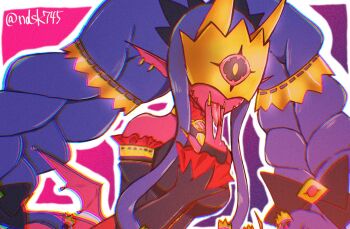 crown digimon digimon_(creature) mask medusamon ndsk745 snake snake_hair