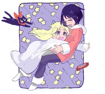 Rule 34 | animal scarf, bad drawr id, bad id, candy, candy bar, cat, food, glomp, hug, lab coat, nemakkki, nichijou, oekaki, professor shinonome, sakamoto (nichijou), shinonome nano, star (symbol)