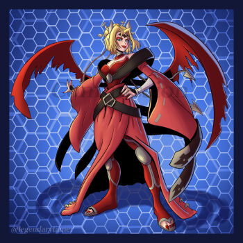 Rule 34 | demon, demon girl, digimon, digimon (creature), digimon linkz, legendarytamer, lilithmon, lilithmon (mutant), mark of evil, wings