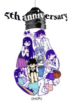 2girls 4boys alternate_eye_color anniversary antenna_hair aubrey_(headspace)_(omori) aubrey_(omori) ball baseball_bat basil_(headspace)_(omori) basil_(omori) basketball_(object) black_sweater_vest blue_overalls blue_shirt book bow bright_pupils brothers brown_shorts closed_eyes closed_mouth collared_pajamas collared_shirt colored_skin commentary double-parted_bangs english_commentary flower flower_wreath forest_bunny_(omori) green_hair green_shirt grin hair_between_eyes hair_bow head_wreath hero_(headspace)_(omori) hero_(omori) holding holding_ball holding_book holding_stuffed_toy kel_(headspace)_(omori) kel_(omori) knees_up long_hair long_shirt long_sleeves looking_at_viewer mari_(headspace)_(omori) mari_(omori) mr._plantegg_(omori) multiple_boys multiple_girls nail_(hardware) nail_bat nill_(nill) omori one_eye_closed open_mouth overall_shorts overalls pajamas pink_bow pleated_skirt purple_eyes purple_hair purple_shorts purple_sweater_vest red_skirt shirt short_hair short_sleeves shorts siblings sidelocks simple_background sitting skirt smile sprout_mole striped_clothes striped_pajamas stuffed_animal stuffed_eggplant stuffed_toy sunny_(omori) sweater_vest t-shirt teeth upper_teeth_only vertical-striped_clothes vertical-striped_pajamas white_background white_pajamas white_pupils white_shirt white_skin