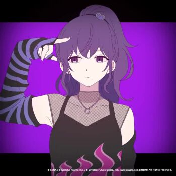 25-ji_len 25-ji_nightcord_de._(project_sekai) 2boys 3girls akiyama_mizuki animated asahina_mafuyu blonde_hair blue_hair brown_hair choker crop_top facing_viewer fishnets headphones headphones_around_neck heart heart_hands kagamine_len multiple_boys multiple_girls one_eye_closed pink_hair project_sekai purple_hair reaching shinonome_ena tagme video yoisaki_kanade