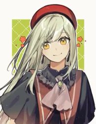 1girl animated bang_dream! bang_dream!_it&#039;s_mygo!!!!! green_hair hat mortis_(bang_dream!) mortis_(costume)_(bang_dream!) mortis_(persona)_(bang_dream!) multiple_expressions rirene_rn smile tagme video wakaba_mutsumi yellow_eyes