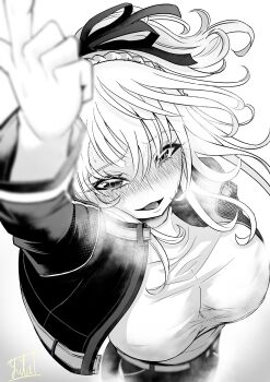 1girl blush breasts large_breasts nue_no_onmyouji solo suo_kazusa