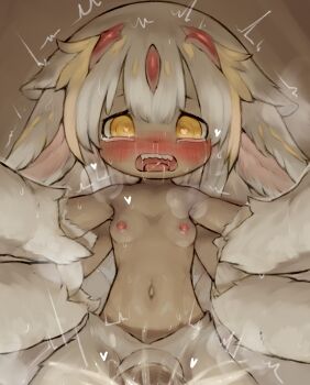 1futa absurdres ahegao animal_ears blush breasts claws completely_nude cum cum_on_body cum_on_penis cum_on_testicles ejaculation erection extra_arms faputa fellatio fellatio_pov fluffy foreskin furry furry_female futanari heart heart-shaped_pupils highres huge_penis huge_testicles jagged_teeth lazyfish loli looking_at_viewer made_in_abyss no_bra no_panties nude open_mouth oral penis pov precum precum_string saliva small_breasts sweat symbol-shaped_pupils tail teeth testicles tongue uncensored white_fur white_hair yellow_eyes