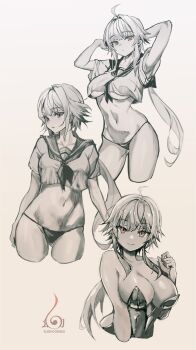 1girl absurdres fate/grand_order fate_(series) groin highres jeanne_d'arc_(fate) navel suishougensou tagme