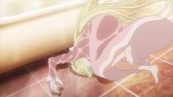 air_bubble animated anime_screenshot bath bathing blonde_hair blowing_bubbles blue_eyes blush breasts bubble highres indoors interior kneeling large_breasts laura_stuart long_hair partially_submerged robe solo stitched tagme third-party_edit toaru_majutsu_no_index toaru_majutsu_no_index:_old_testament very_long_hair video wet wet_clothes