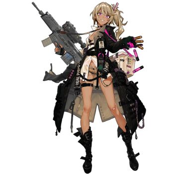 1girl 20x30mm_lv 20x30mm_lv_heab_k167 20x30mm_lv_p_k168 airburst_grenade_launcher airburst_round alternate_color ammunition anti-materiel_cartridge assault_rifle bandaid belt bikini black_bikini black_boots black_gloves blonde_hair blouse bolt-action_grenade_launcher bolt_action boot_straps boots breasts brown_shorts buckle bullpup burst_fire_gun burst_fire_rifle cable cannon_cartridge carbine choker clothes_pin clothes_writing coat computerized_scope cooler daewoo_k11 dark-skinned_female dark_skin denim denim_shorts earrings explosive female_focus fingerless_gloves fragmentation_grenade fragmentation_warhead girls'_frontline gloves grenade grenade_cartridge grenade_launcher gun hazard_symbol head_tilt high-explosive_airburst_round high-explosive_cartridge highres holding holding_gun holding_weapon id_card jewelry k11_(girls'_frontline) knee_boots lace-up_boots ladic leather leather_choker long_coat long_hair long_shirt long_sleeves medium_breasts messy_hair military_cartridge multi-weapon multimeter multiple-barrel_gun multiple_straps name_tag off_shoulder official_art open_clothes open_coat open_fly open_shirt parted_lips personification pouch practice_round precision-guided_firearm precision-guided_munition purple_eyes radiation_symbol rifle scope see-through_clothes shells shirt short-barreled_rifle short_shorts shorts side_ponytail sidelocks sight_(weapon) single_earring single_fingerless_glove skindentation smart_grenade smart_scope smirk solo standing stomach subsonic_ammunition swimsuit telescopic_sight thermal_weapon_sight thigh_strap thighs third-party_edit transparent_background trench_coat trigger_discipline underbarrel_assault_rifle underbarrel_rifle weapon white_shirt