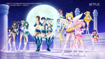 aino_minako bishoujo_senshi_sailor_moon blue_eyes blue_sailor_collar breasts chibi_moon chibi_usa choker earrings eternal_sailor_moon gloves heart heart_choker high_ponytail highres hino_rei jewelry kaiou_michiru kino_makoto long_hair looking_at_viewer magical_girl meiou_setsuna mizuno_ami multiple_girls netflixanime orange_sailor_collar ponytail red_choker sailor_chibi_moon sailor_collar sailor_jupiter sailor_mars sailor_mercury sailor_moon sailor_neptune sailor_pluto sailor_saturn sailor_senshi sailor_senshi_uniform sailor_star_fighter sailor_star_healer sailor_star_maker sailor_uranus sailor_venus seiya_kou short_hair skirt smile super_sailor_chibi_moon_(stars) taiki_kou ten&#039;ou_haruka tomoe_hotaru tsuki_ni_kawatte_oshioki_yo tsukino_usagi twintails white_gloves yaten_kou