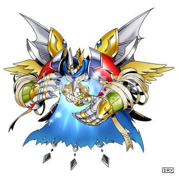 Rule 34 | armor, blue cape, cape, digimental of courage, digimental of fate, digimental of friendship, digimental of hope, digimental of kindness, digimental of knowledge, digimental of light, digimental of love, digimental of miracles, digimental of purity, digimental of sincerity, digimoji, digimon, digimon (creature), dry designs, gauntlets, highres, oridigi, patamon, wings