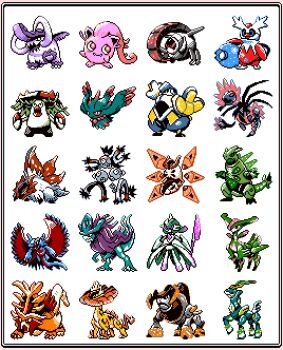 blue_eyes blue_skin brute_bonnet bug colored_sclera colored_skin dora_mentaiko dragon energy_blade everyone fangs fangs_out flutter_mane gouging_fire great_tusk highres horns iron_boulder iron_bundle iron_crown iron_hands_(pokemon) iron_jugulis iron_leaves iron_moth iron_thorns iron_treads iron_valiant magnet multiple_horns nintendo non-humanoid_robot open_mouth parody pink_eyes pixel_art pokemon pokemon_gsc_(style) purple_fur raging_bolt raptor red_eyes red_sclera red_wings roaring_moon robot robot_animal robot_bird sandy_shocks scream_tail skin_fangs slither_wing sprite style_parody tusks walking_wake wings