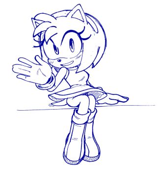 amy_rose boots dress gloves hairband hedgehog hexanne legs loli medium_hair bad_tag sega sitting smile sonic_(series) tail