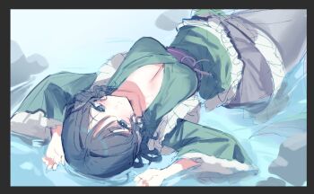 1girl breasts cleavage large_breasts sarukana short_hair smile tagme touhou wakasagihime