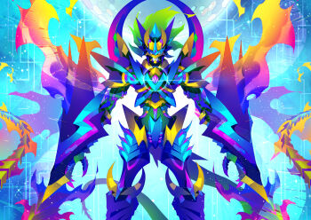 armor claws digimon digimon_(creature) gekkomon looking_at_viewer oridigi original tail