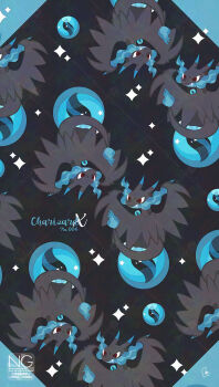 Rule 34 | blue fire, breath weapon, breathing fire, character name, charizard, claws, commentary, dragon, fang, fangs, fire, flame-tipped tail, gen 1 pokemon, highres, mega charizard x, mega pokemon, mega stone, meme (sleepsheep), nintendo, no humans, pokemon, pokemon (creature), pokemon focus, red eyes, symbol-only commentary, tail, wings