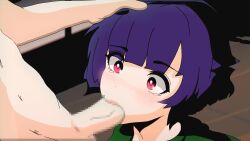 1boy 1girl akemi_ito animated blush cum cum_on_body eating_cum echoes_of_the_town ejaculation facial fellatio highres lips oral pixel_art pixelated pixels purple_hair red_eyes short_hair sound sound_effects sound_effects_only swallowing teardrop tearing_up tears tongue tongue_out video visual_novel