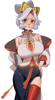 Rule 34 | 1girl, absurdres, bare shoulders, highres, nintendo, off shoulder, purah, red eyes, sho-n-d, solo, the legend of zelda