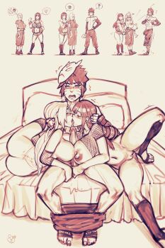 1boy 2girls absurdres bbc-chan bisexual_female black_detached_sleeves blonde_hair blood blush breasts cooperative_paizuri ffm_threesome group_sex highres huge_breasts hyuuga_hinata kiss large_breasts large_penis long_hair monochrome multiple_girls naruto:_road_to_ninja naruto_(classic) naruto_(series) naruto_shippuuden nipples nosebleed open_mouth paizuri penis pussy short_hair teamwork_(sexual) threesome tongue tongue_out topless_male uncensored uzumaki_menma yamanaka_ino