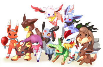 eevee evolution gen_1_pokemon nintendo okamori_kuo pokemon pokemon_(creature) tagme