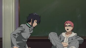 10s 2boys animated animated_gif black_hair glasses multiple_boys owari_no_seraph pink_hair school_uniform