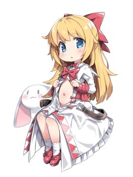 Rule 34 | 1girl, blonde hair, blue eyes, blush, bow, bowtie, brave fencer musashiden, character request, commentary, dress, hair bow, highres, jacket, long hair, looking at viewer, navel, open clothes, open dress, open jacket, open mouth, red bow, red bowtie, red shoes, shoes, simple background, sitting, socks, solo, symbol-only commentary, tamase tama, white jacket, white socks