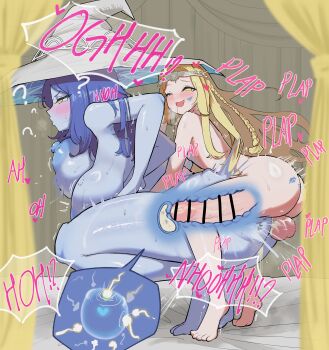 1boy 1girl ? absurdres age_difference alternate_breast_size_(larger) ass balloon_womb bar_censor barefoot bite_mark bite_mark_on_breast blonde_hair blue_hair blue_skin blush bouncing_breasts braid breasts brother_and_sister censored circlet colored_skin completely_nude cum cum_in_pussy cum_overflow curtains ejaculation elden_ring fang fertilization from_side full_body half-closed_eyes half-siblings hat heart hetero highres huge_ass huge_breasts huge_penis impregnation incest internal_cumshot josou_seme large_penis lipstick_mark lipstick_mark_on_ass lipstick_mark_on_face mind_control miquella_(elden_ring) moaning nipples nude onee-shota open_mouth ovum penis plap q1w2e3r4_(pixiv_75476659) ranni_the_witch sex shotadom siblings size_difference smaller_dominant smile speech_bubble sperm_cell squatting tally testicles tiptoes toes trap trap_on_female vaginal witch_hat x-ray yellow_eyes