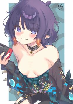 1girl breasts highres hololive hololive_english ninomae_ina'nis pointy_ears small_breasts tagme watashishi