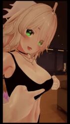 3d animated bouncing_breasts breasts desi_re tagme thick_thighs thighs video vrchat