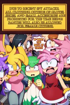 6+girls amy_rose blue_eyes brown_eyes cosmo_the_seedrian euf-dreamer green_eyes highres multiple_girls sonic_(series) vanilla_the_rabbit