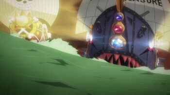 3girls 6+boys alternate_costume alternate_hairstyle animated anime_screenshot arm_support audible_speech backpack bag bikini bikini_under_clothes black_bikini blonde_hair blue_pants bracelet breasts brook_(one_piece) brown_eyes cropped curvy dark-skinned_female dark_skin devil_fruit_power dress female_focus franky_(one_piece) giant gloves grin hair_ribbon hands_on_own_hips happy hat high_ponytail highleg highleg_bikini inside_creature jacket japanese_audio jewelry jumping large_breasts log_pose looking_at_another looking_at_viewer low_twintails midriff monkey_d._luffy multiple_boys multiple_girls nami_(one_piece) navel nico_robin official_alternate_costume official_alternate_hairstyle olga_myskina one_piece one_piece_heart_of_gold open_clothes open_jacket orange_eyes orange_hair outdoors pants pectorals ponytail red_eyes revealing_clothes ribbon ryona sanji_(one_piece) shiny_skin short_hair shoulder_tattoo smile straw_hat swimsuit tagme talking tattoo thong thong_bikini thousand_sunny toei_company tony_tony_chopper twintails usopp video whale_tail_(clothing) wide_hips