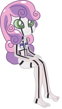 convenient_censoring equestria_girls floppy_disk frown my_little_pony my_little_pony:_equestria_girls my_little_pony:_friendship_is_magic robot sweetie_belle sweetie_bot sweetiebot transparent_background