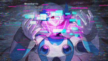 1boy armor blue_armor blue_helmet chest_jewel forehead_jewel helmet male_focus mega_man_(series) mega_man_x_(series) mega_man_x_dive solo static upper_body via_(mega_man) yamanashi_taiki